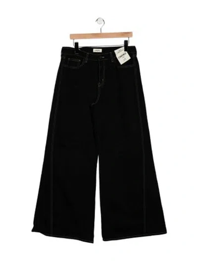 Pre-owned L'agence Wide Leg Pants In Black