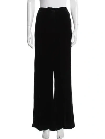 Pre-owned L'agence Wide Leg Pants In Black