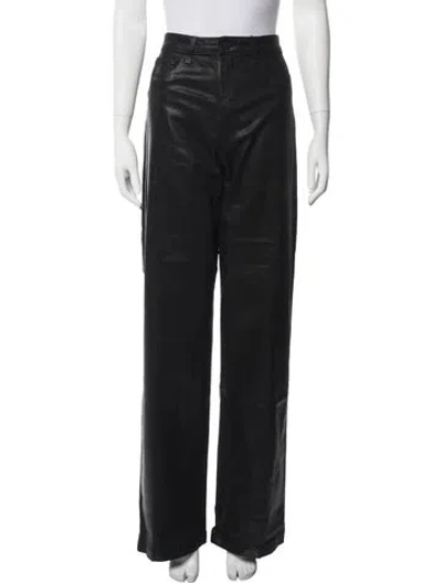 Pre-owned L'agence Wide Leg Pants In Black