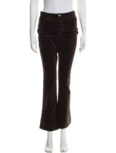 Pre-owned L'agence Wide Leg Pants In Brown