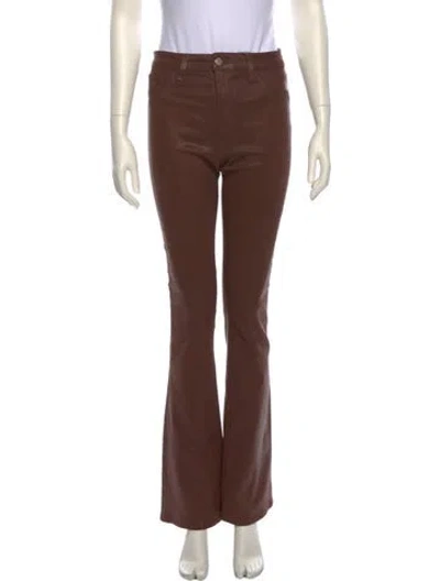 Pre-owned L'agence Wide Leg Pants In Brown