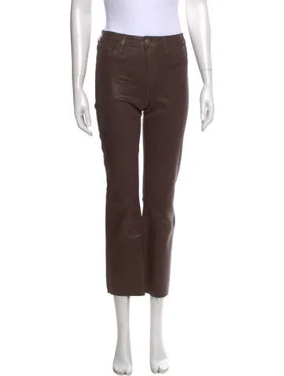 Pre-owned L'agence Wide Leg Pants In Brown