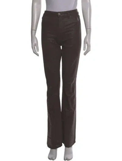 Pre-owned L'agence Wide Leg Pants In Brown