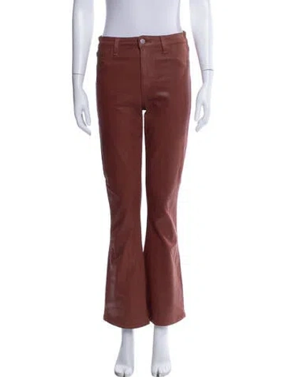 Pre-owned L'agence Wide Leg Pants In Brown