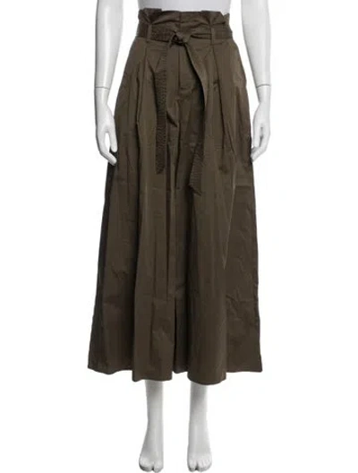 Pre-owned L'agence Wide Leg Pants In Brown