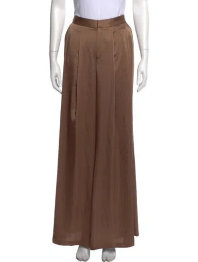 Pre-owned L'agence Wide Leg Pants In Brown