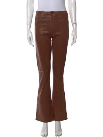 Pre-owned L'agence Wide Leg Pants In Brown