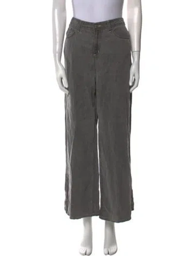 Pre-owned L'agence Wide Leg Pants In Gray