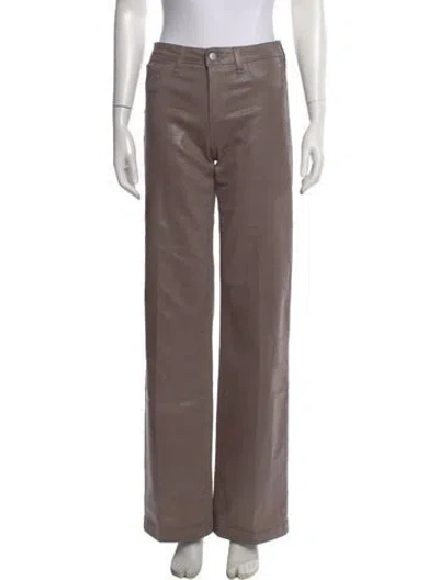 Pre-owned L'agence Wide Leg Pants In Gray