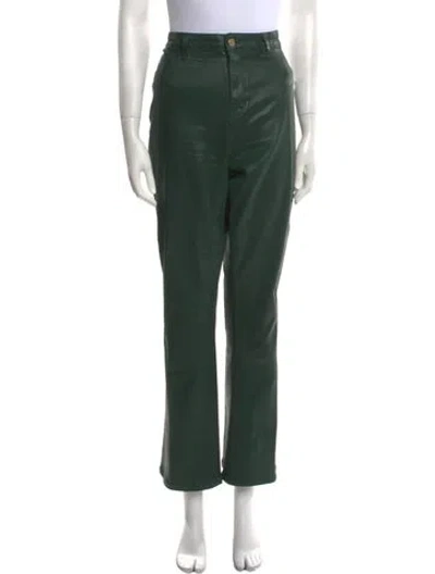 Pre-owned L'agence Wide Leg Pants In Green