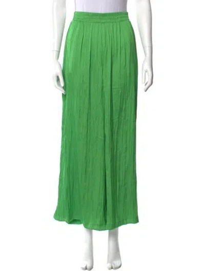 Pre-owned L'agence Wide Leg Pants In Green