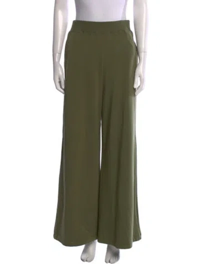 Pre-owned L'agence Wide Leg Pants In Green