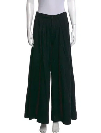 Pre-owned L'agence Wide Leg Pants In Green