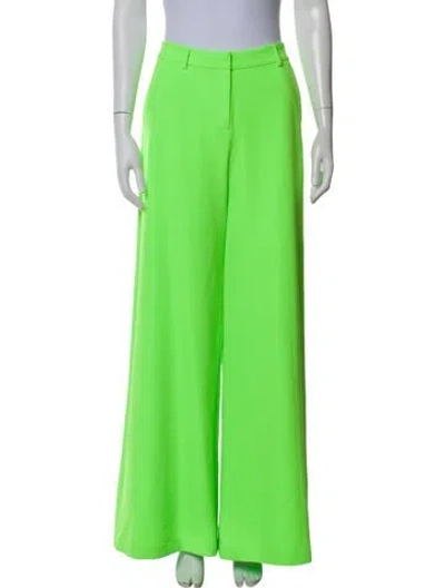 Pre-owned L'agence Wide Leg Pants In Green