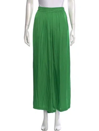 Pre-owned L'agence Wide Leg Pants In Green