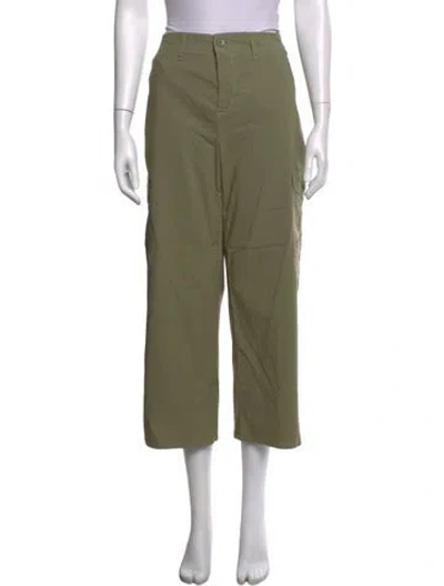 Pre-owned L'agence Wide Leg Pants In Green