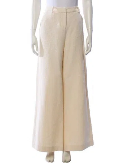 Pre-owned L'agence Wide Leg Pants In Neutral