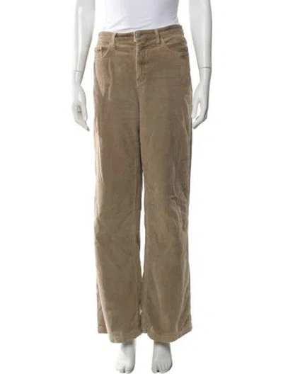 Pre-owned L'agence Wide Leg Pants In Neutral