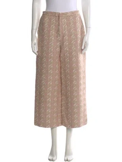 Pre-owned L'agence Wide Leg Pants In Neutral