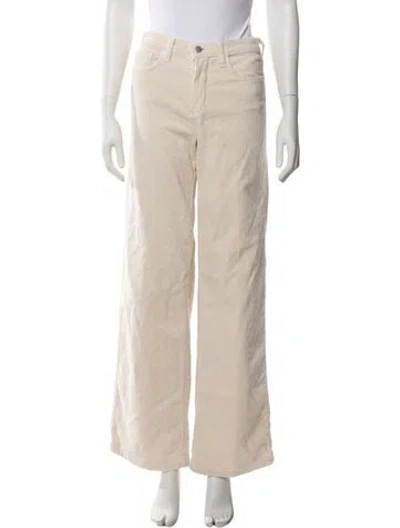Pre-owned L'agence Wide Leg Pants In Neutrals