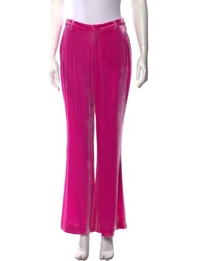 Pre-owned L'agence Wide Leg Pants In Pink