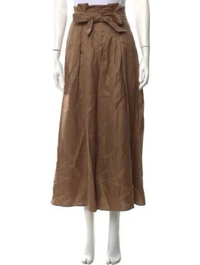 Pre-owned L'agence Wide Leg Pants W/ Tags In Brown