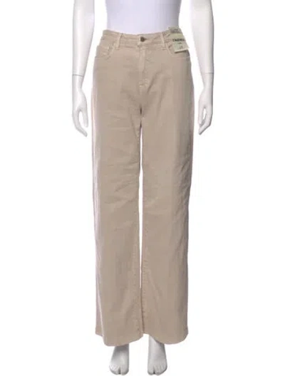 Pre-owned L'agence Wide Leg Pants W/ Tags In Neutral