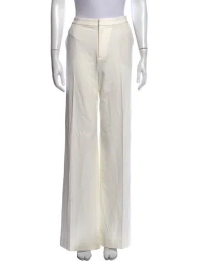 Pre-owned L'agence Wide Leg Pants In White