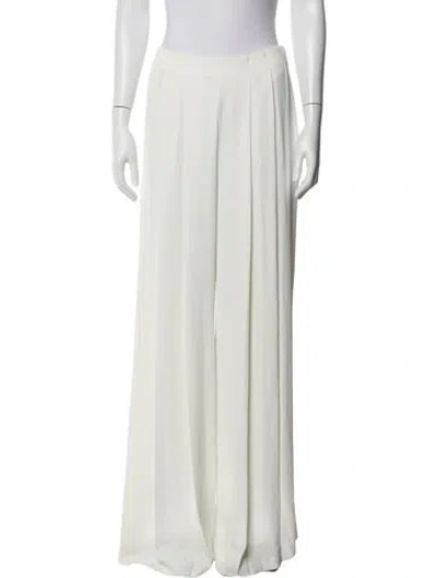 Pre-owned L'agence Wide Leg Pants In White