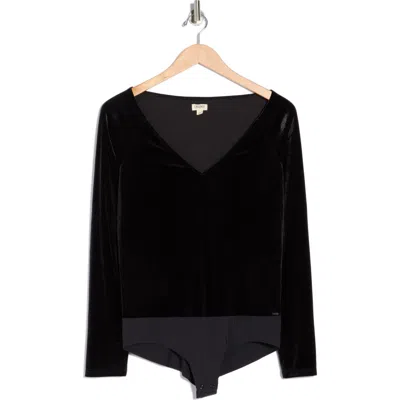 L'agence Winona Long Sleeve Bodysuit In Black