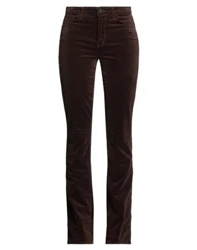 L'agence Woman Pants Dark Brown Size 29 Cotton, Rayon, Elastane