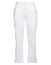 L'agence Woman Jeans White Size 29 Cotton, Polyester, Elastane In White