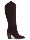 L'agence Women's Adelle Ii 80mm Suede Knee-height Boots In Brown
