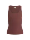 L'agence Women's Adira Rib-knit Tank In Brown