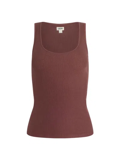 L'agence Women's Adira Rib-knit Tank In Brown