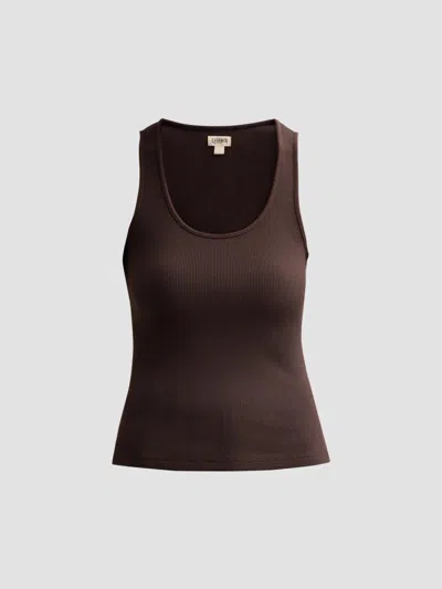 L'agence Women's Adira Rib-knit Tank In Brown
