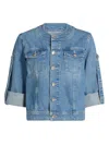 L'agence Anouk Jean Jacket In Brown