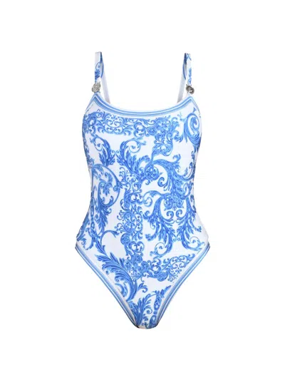 L'agence Remi Baroque One Piece Swimsuit In Multi