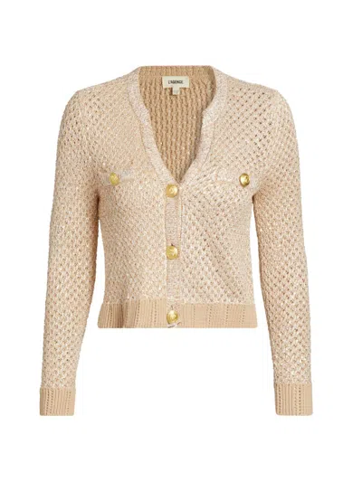 L'agence Women's Blanca Knit Sequined Cardigan