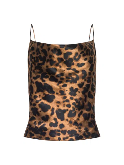 L'agence Women's Calista Leopard-print Silk Tank
