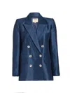 L'agence Cambrie Oversized Blazer In Blue
