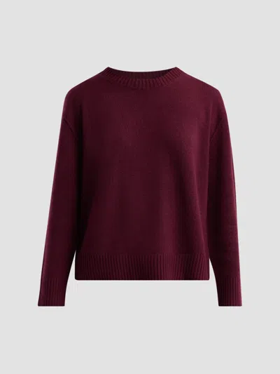 L'agence Women's Cashmere Crewneck Sweater In Burgundy