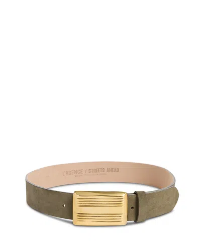 L'agence Women's Cebo Suede Belt In Brown