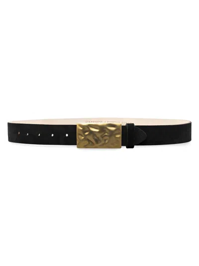 L'agence Women's Chara Suede Belt In Black
