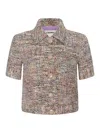 L'agence Chita Jacket In Rainbow Tweed In Multi