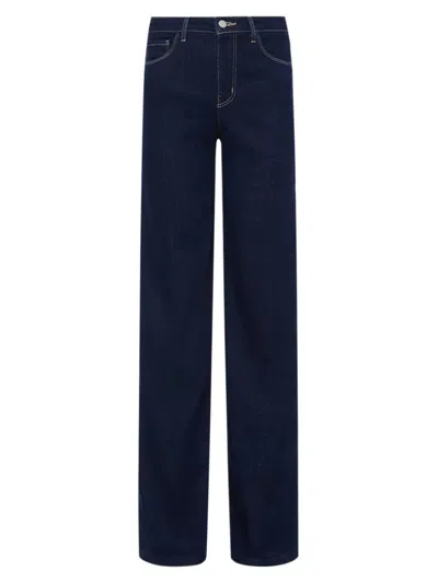 L'agence Clayton Wide-leg Jean In Blue