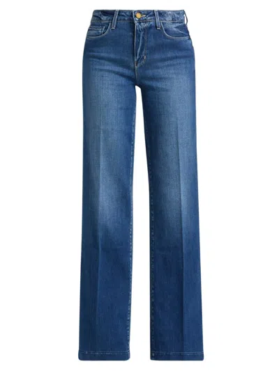 L'agence Women's Clayton High-rise Wide Jeans In Blue