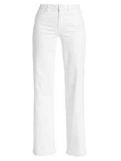 L'agence Women's Clayton High-rise Wide-leg. Jeans In White
