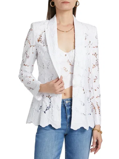 L'agence Women's Clementine Lace Blazer In White