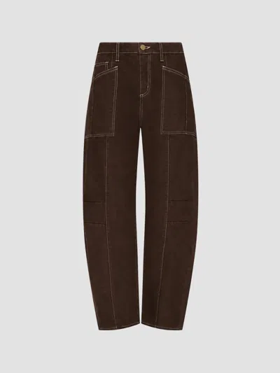 L'agence Women's Cody High-rise Rodeo Jeans In Brown Natural Contrast